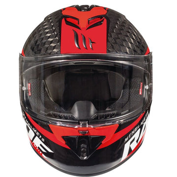 MT Helmets Rapide Pro Carbon Kid C5 Helmet - Black Red